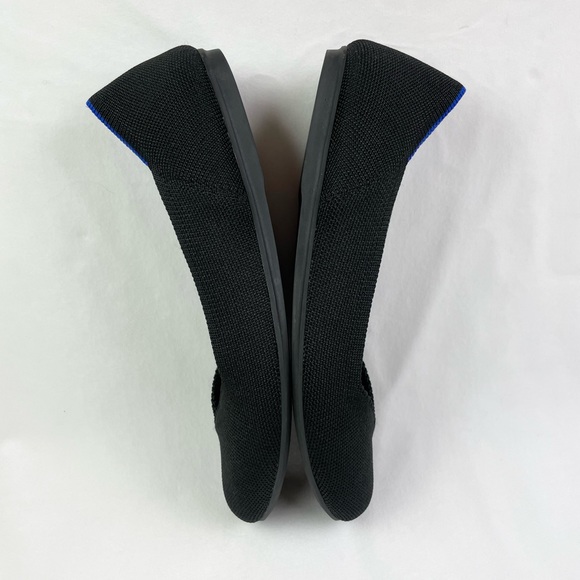 Rothy's The Flat Classic Black Round Toe Slip On Fabric Work - Picture 3 of 7